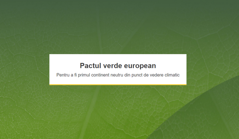 pactul verde european